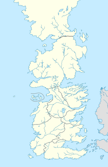 Dorne ve Vaith kalesinin konumu.